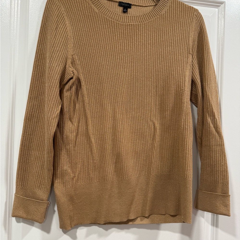 Talbots Gold Flecked Sweater size M